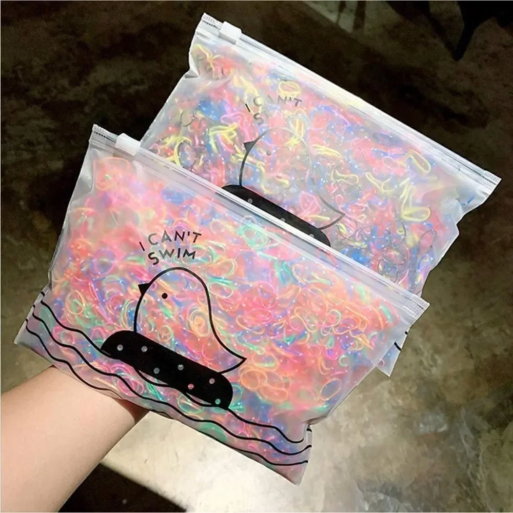 1000piece hair Rubber Bands For Kids • Multicolor • Elastic Bands • New In Bag